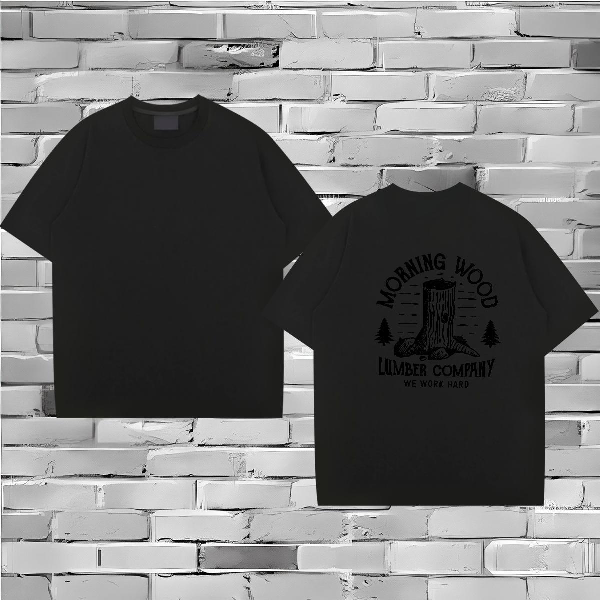 Wholesale T Shirt For Man 230g Pure Cotton tree Sports Casual Polos Breathable Soft Designer Couples T Shirts Plus Size Custom