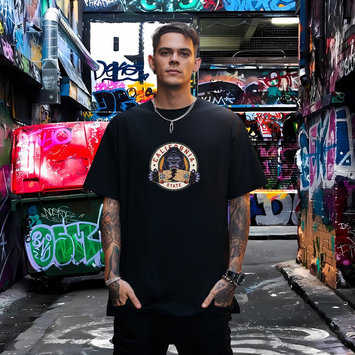 New Arrival Man T Shirts 230g Cotton chimpanzee Daily Outfit Tops Breathable Short Sleeve Designer Mens Tshirts Custom Anime