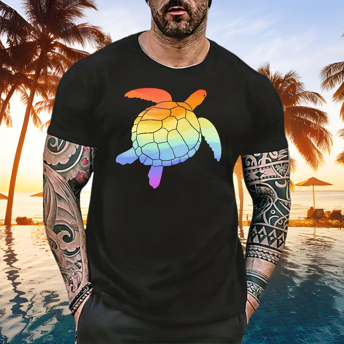 Designer Mens Tshirts 230g Cotton tortoise T Shirts Men Street Crew Neck Breathable Oversized 4XL 2024 DIY Top Tees