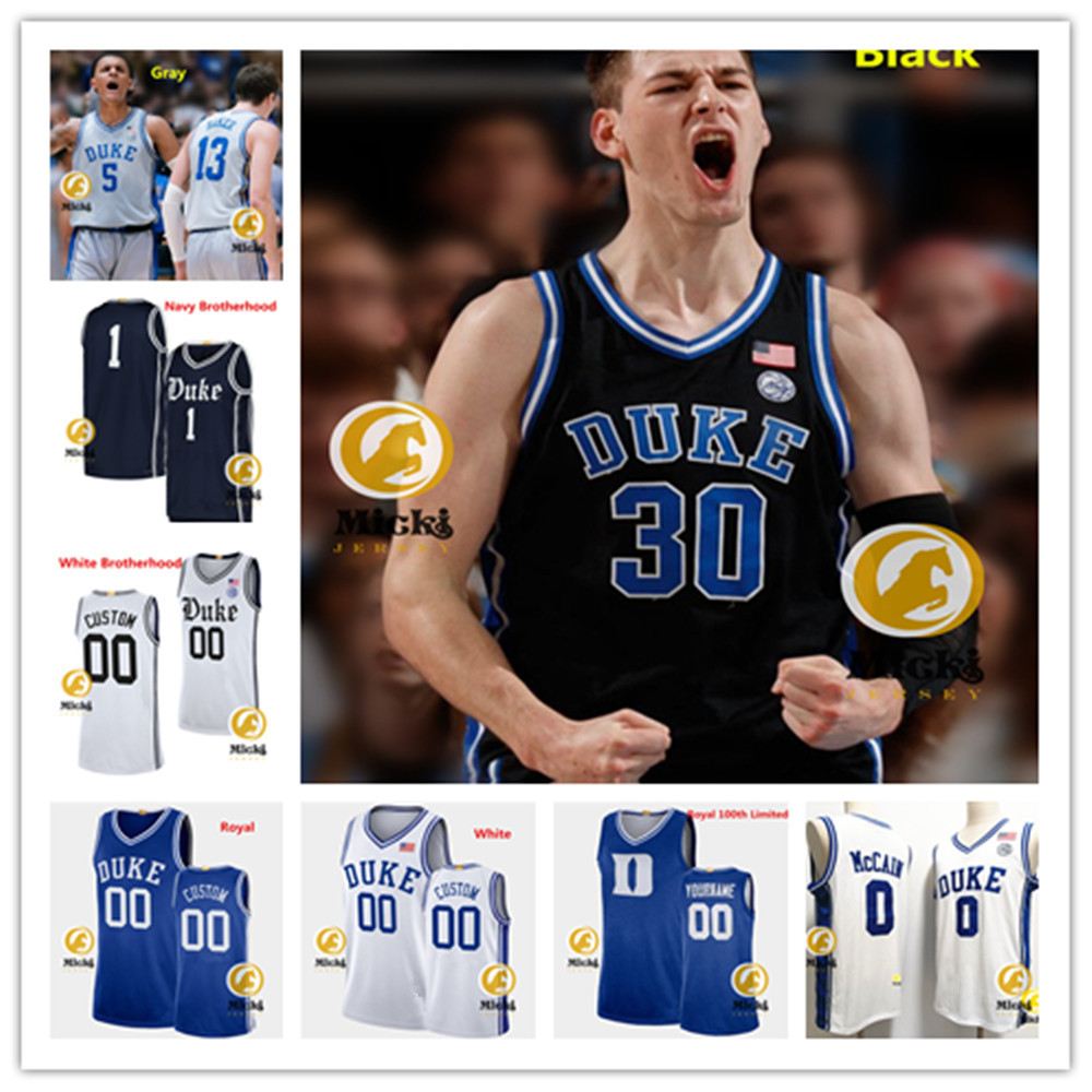 Maglia Da Basket Duke Cucita Personalizzata Con Vari Giocatori