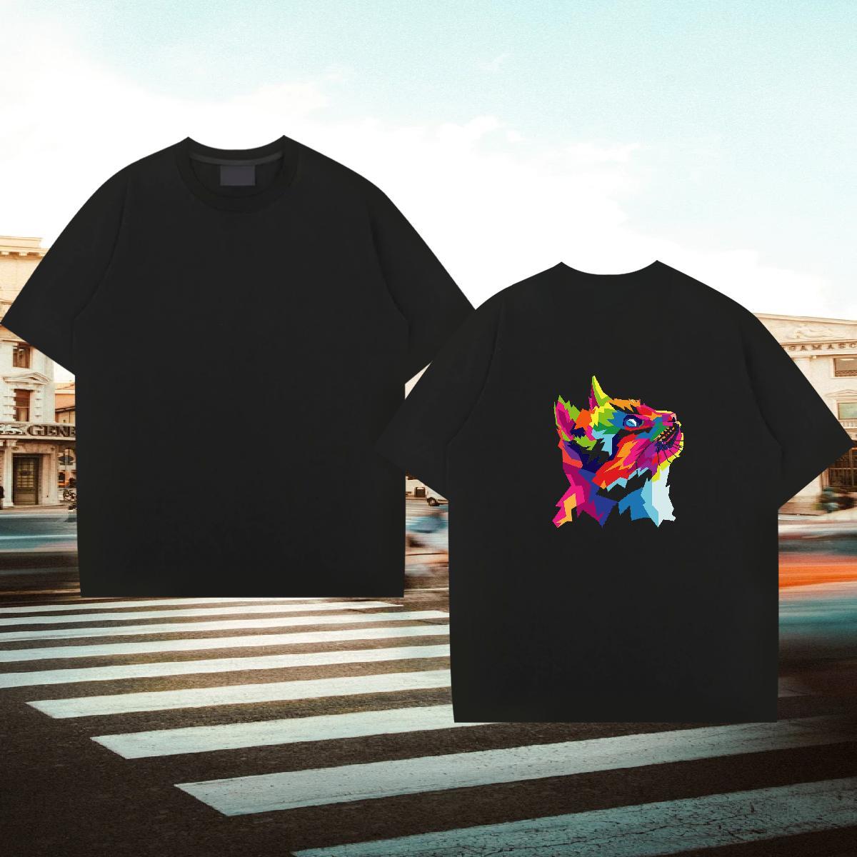 Casual New Men T Shirts 230g Pure Cotton cute Daily Wear Clothes Round Neck Short Sleeve Comfortable Tshirts Customized
