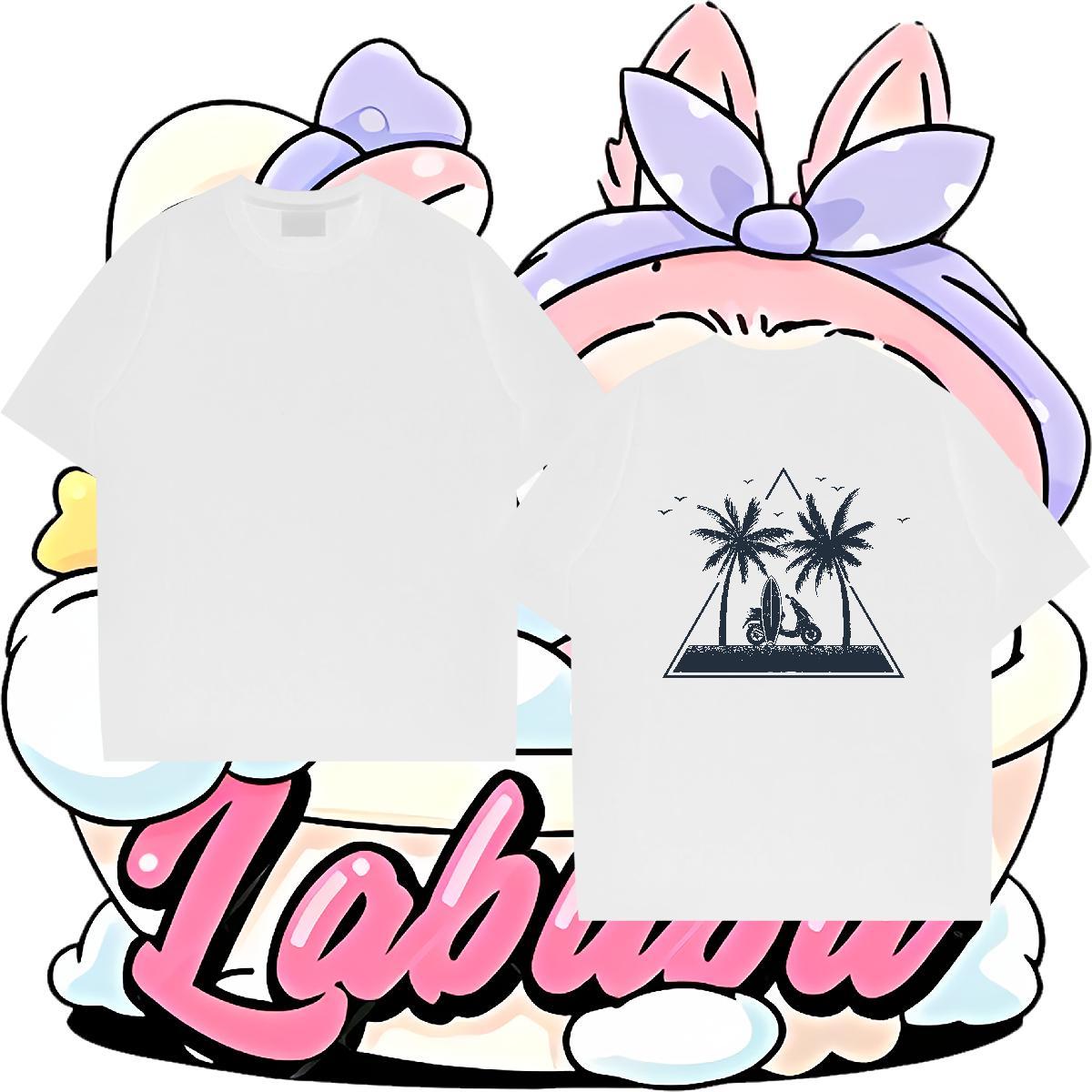 Wholesale T Shirts Men 230g Cotton tree Street Wear Tops Breathable Short Sleeve Brand Mens Tshirts DIY Logo Oversized