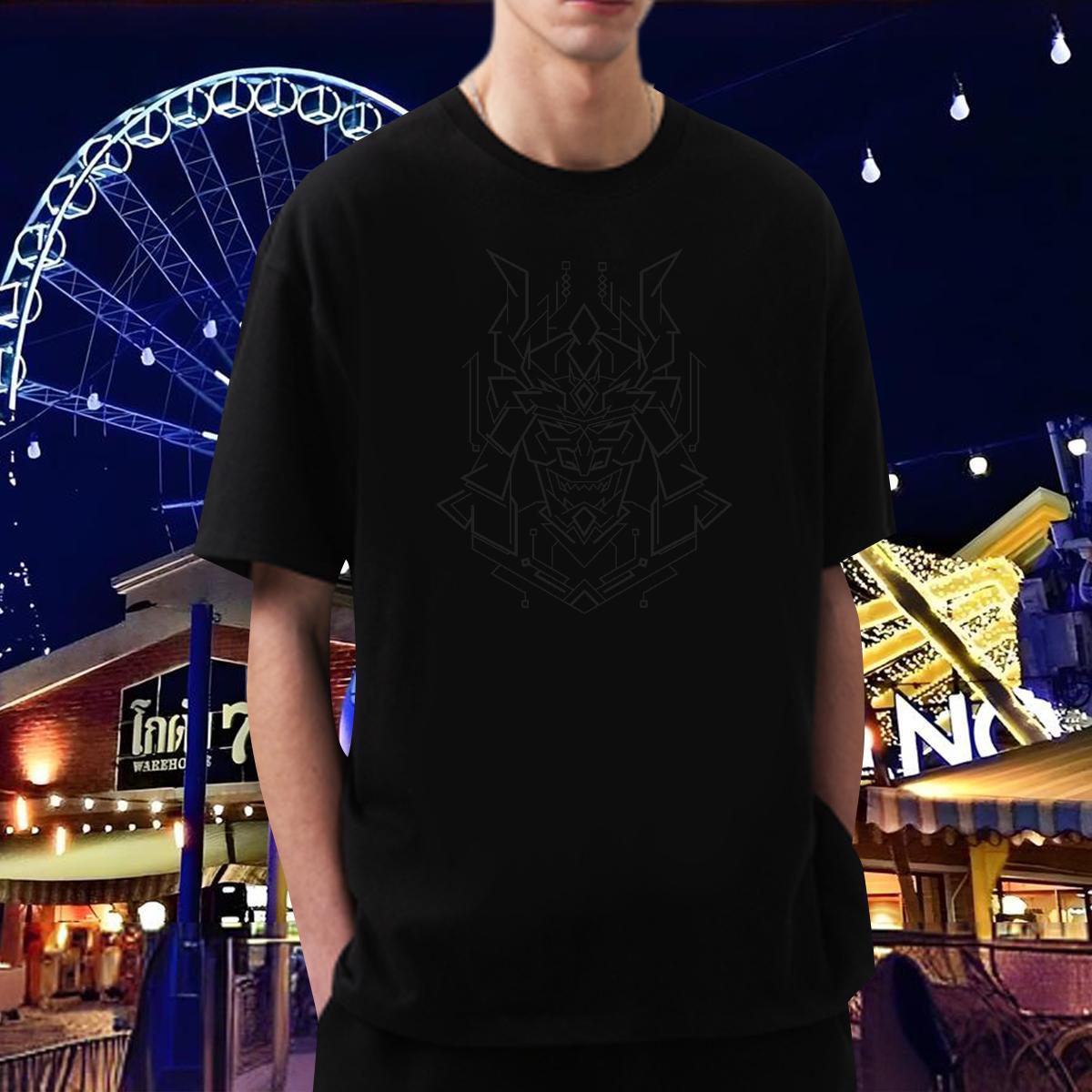 Man T Shirts 230g Cotton terror Street Casual Breathable Short Sleeve DIY Printed Tshirts New Designer Free Shipping Clothings