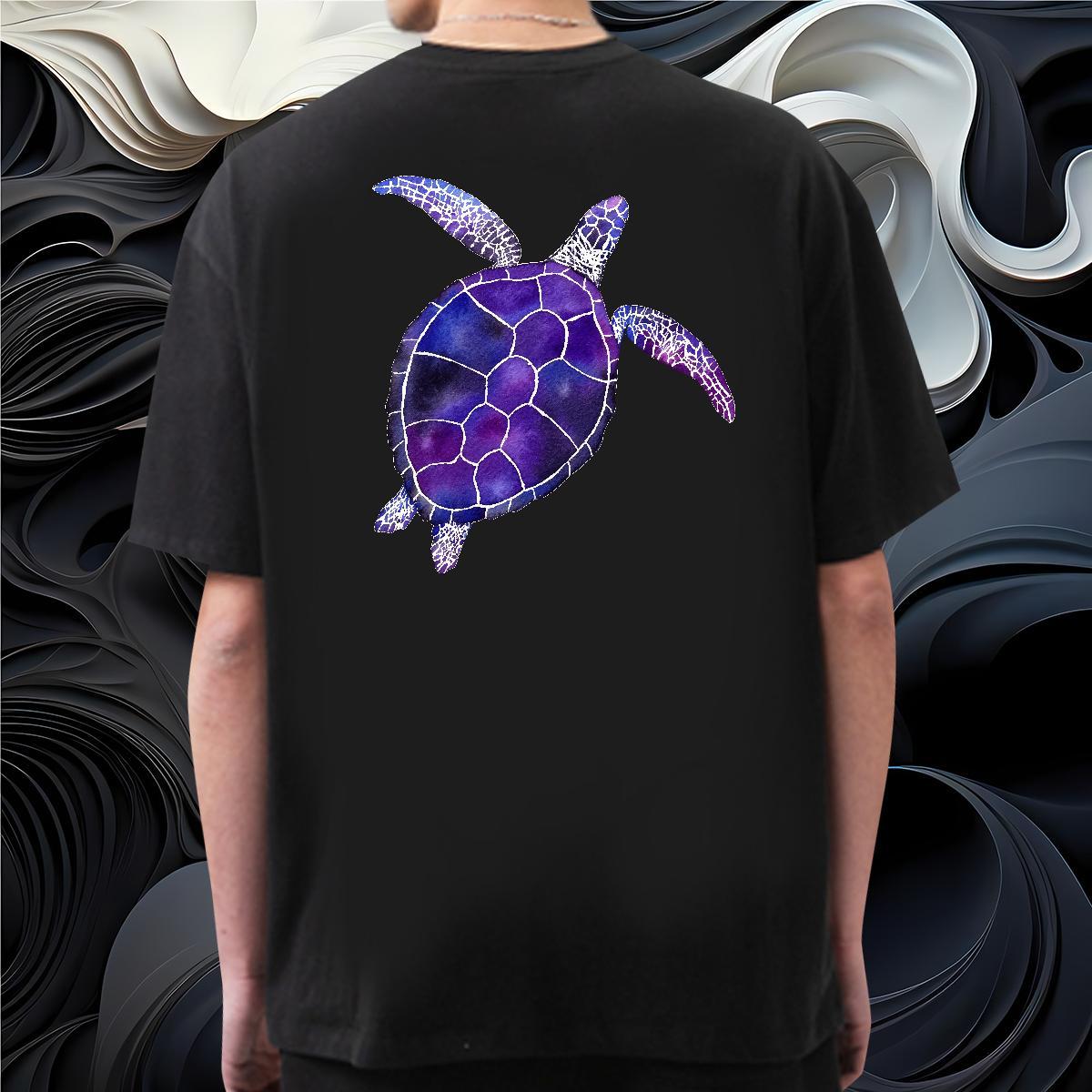 Fashion Designer T Shirts Men 230g Cotton tortoise Home Outdoor Wear Breathable Short Sleeve Free Shipping Men Tops Tees Anime