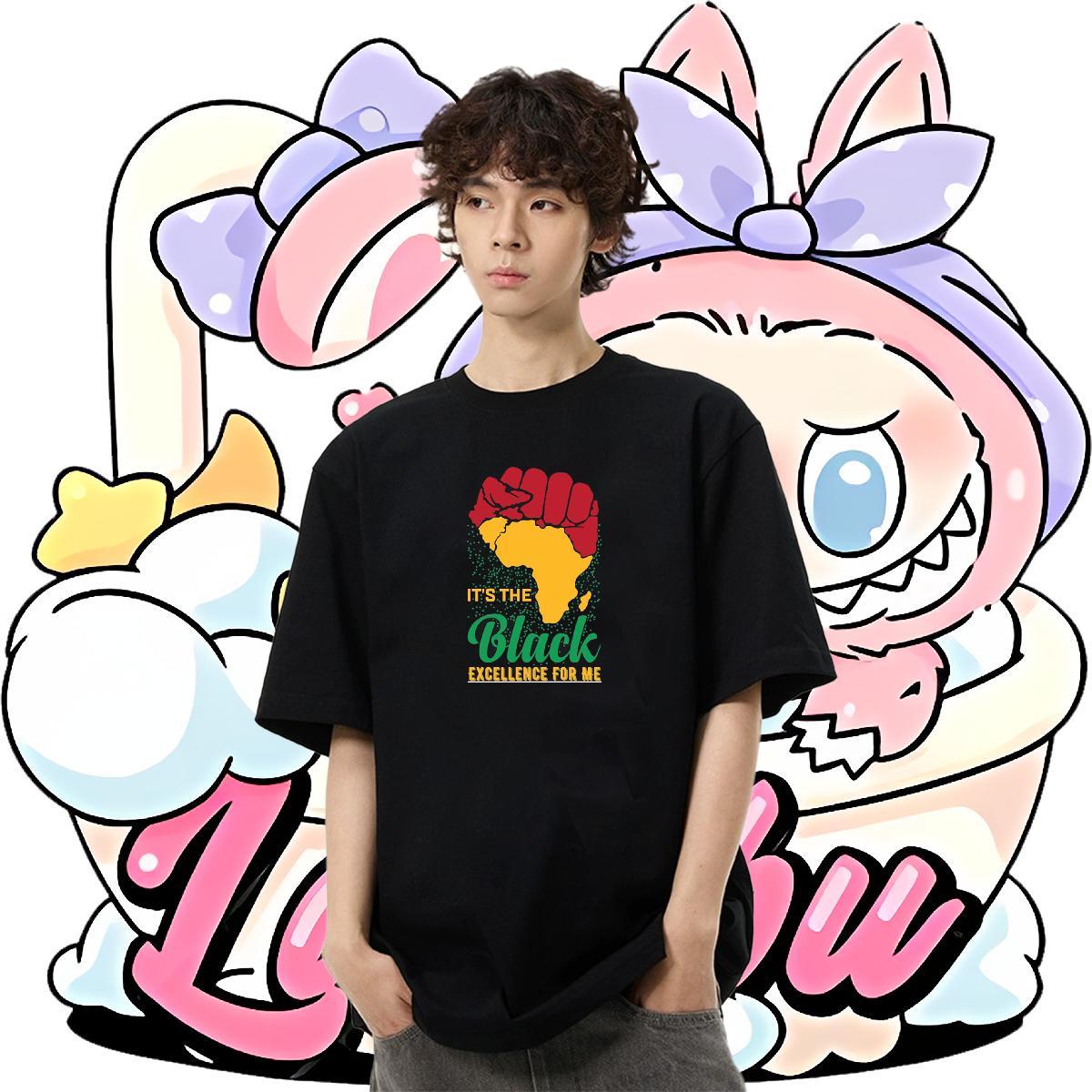 Popular Men Tshirts 230g Pure Cotton Casual Daily Wear letter Custom Print Oversized Crew Neck 2024 DIY Man T Shirts Clothes