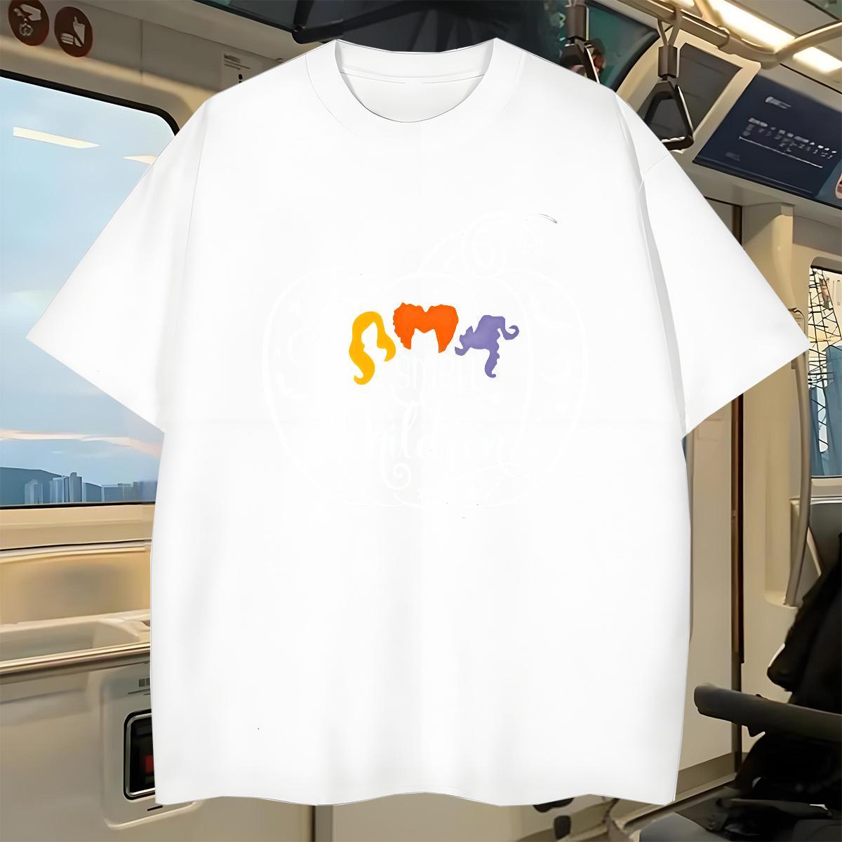 Fashion Design T-Shirts for Men 230g Cotton halloween High Street Hip Hop Wear Breathable Short Sleeve Cool Design Men Clothes T-Shirt Custom Cartoon
