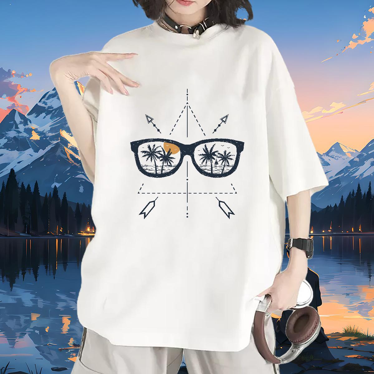 Female T shirt Short sleeve Soft Unisex Tshirts Anime Oversized sun Summer Casual 100% Cotton 230g Factory Direct Clothes Shirt