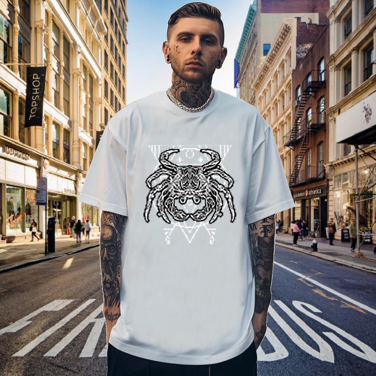 Mens T Shirts 230g 100% Cotton icon Spring Summer Breathable Short Sleeve Oversized Tshirts DIY Loose Fit Tees