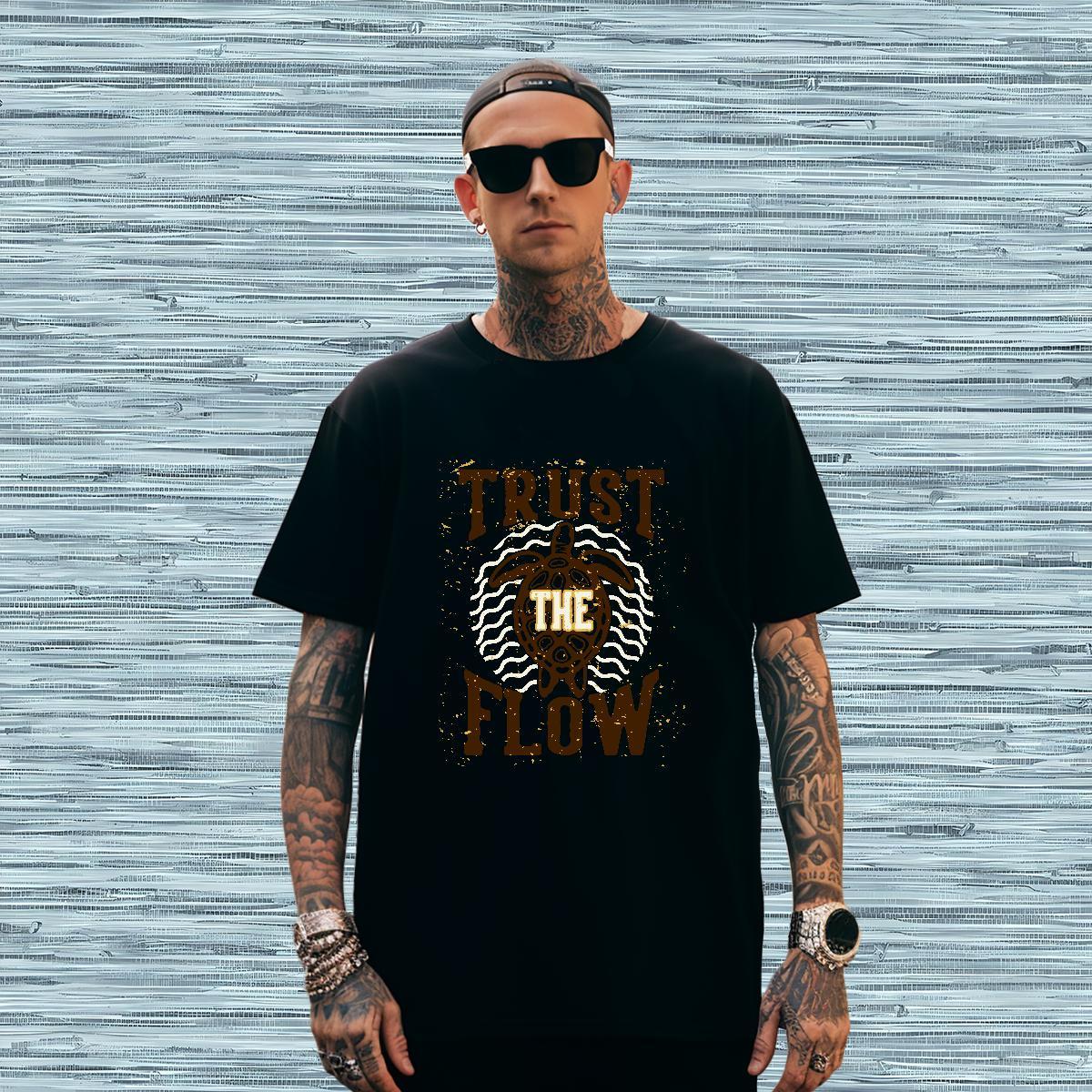 T-Shirts 230g Cotton Casual Beach Round Neck Short Sleeve Graphic Men Tops Tees New Free Shipping Clothings