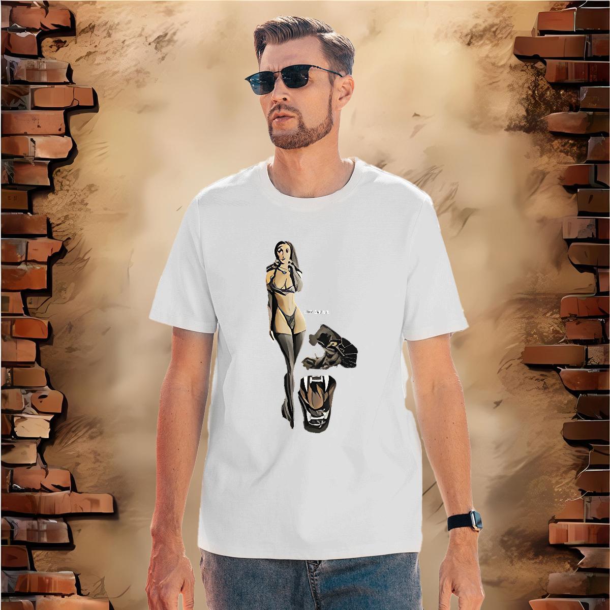 T Shirts Men 230g 100% Cotton person Anime Printing Street Breathable Short Sleeve Graphic Mens Tshirts Designer Fashion Cool Design Tee Shirt