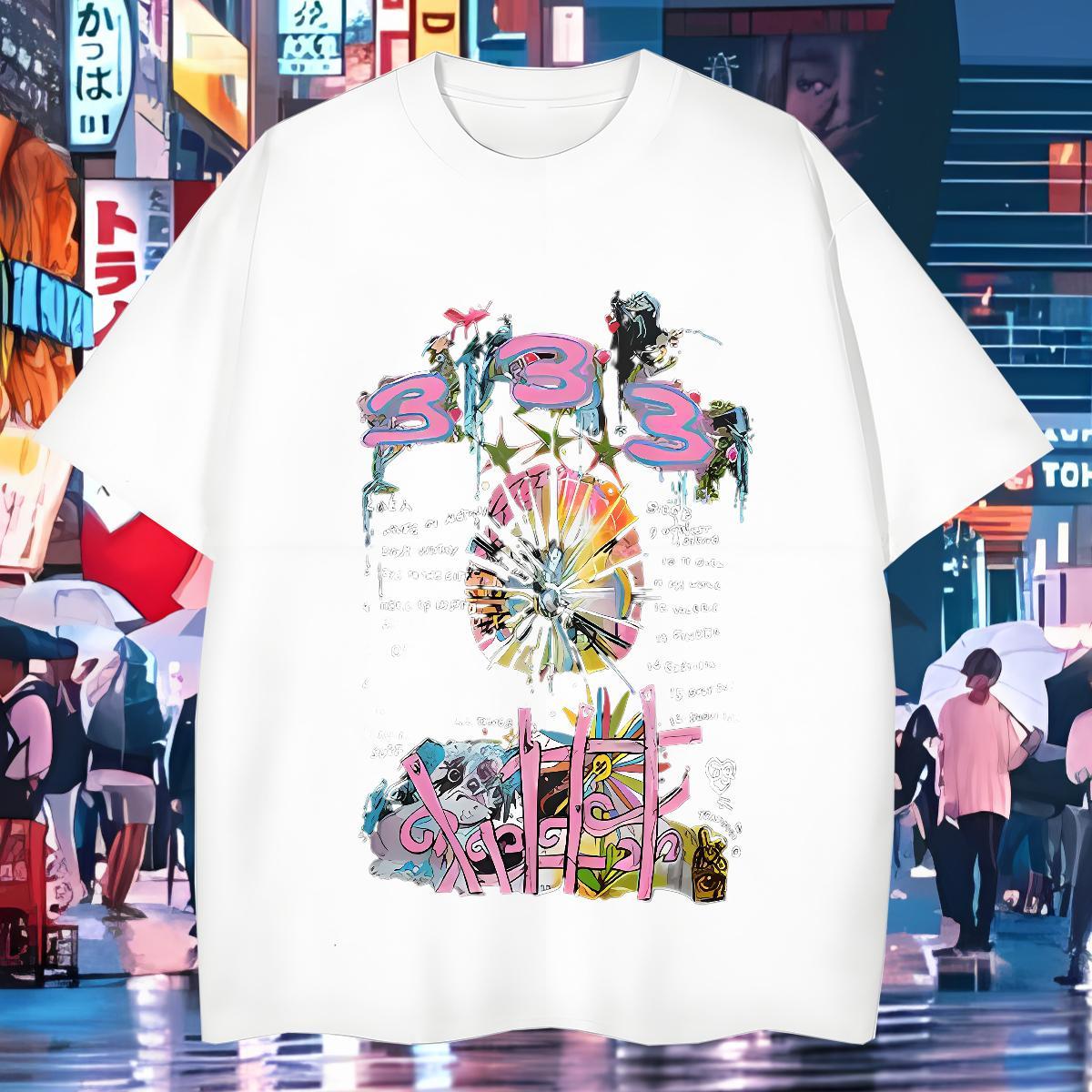 Men T Shirts 230g Pure Cotton cute Casual Beach Round Neck Short Sleeve Custom Print Oversized Tshirt for Man Woman Classic Cool Design Top Tees