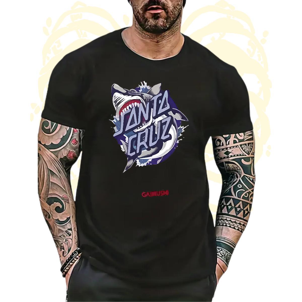 TOP Quality Tshirts 230g Pure Cotton shark Mens T Shirts Outdoor Breathable Soft DIY Logo Oversized New Designer Tops Shirt