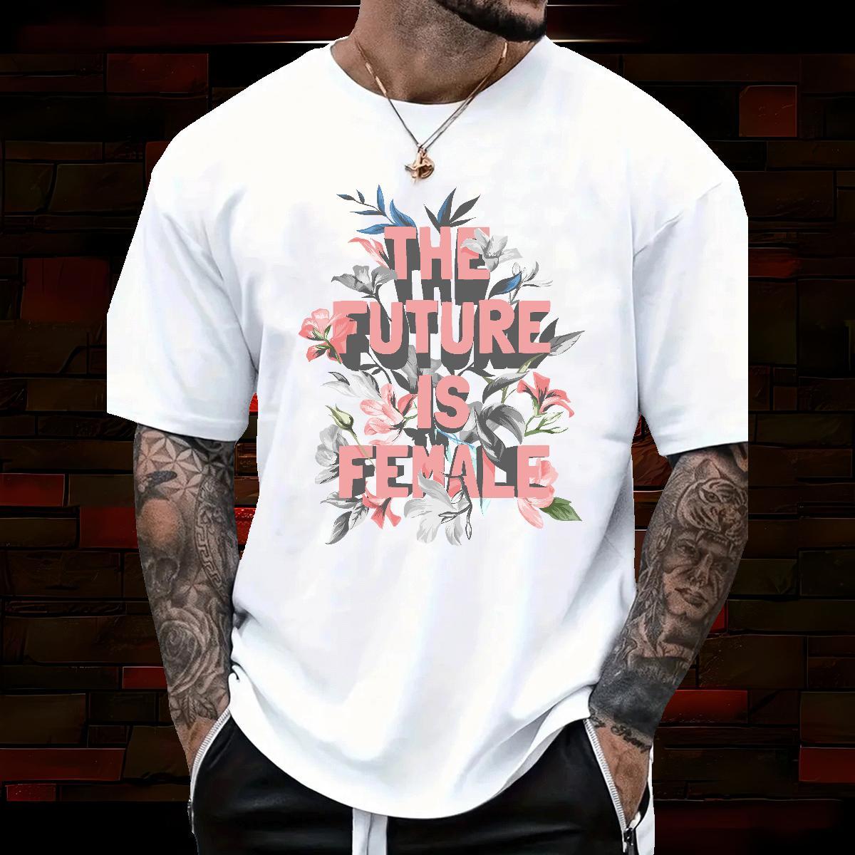 2024 T Shirts Men 230g Cotton flower Sport Polos O Neck Short Sleeves Designer Men Tops Tees Custom Printing