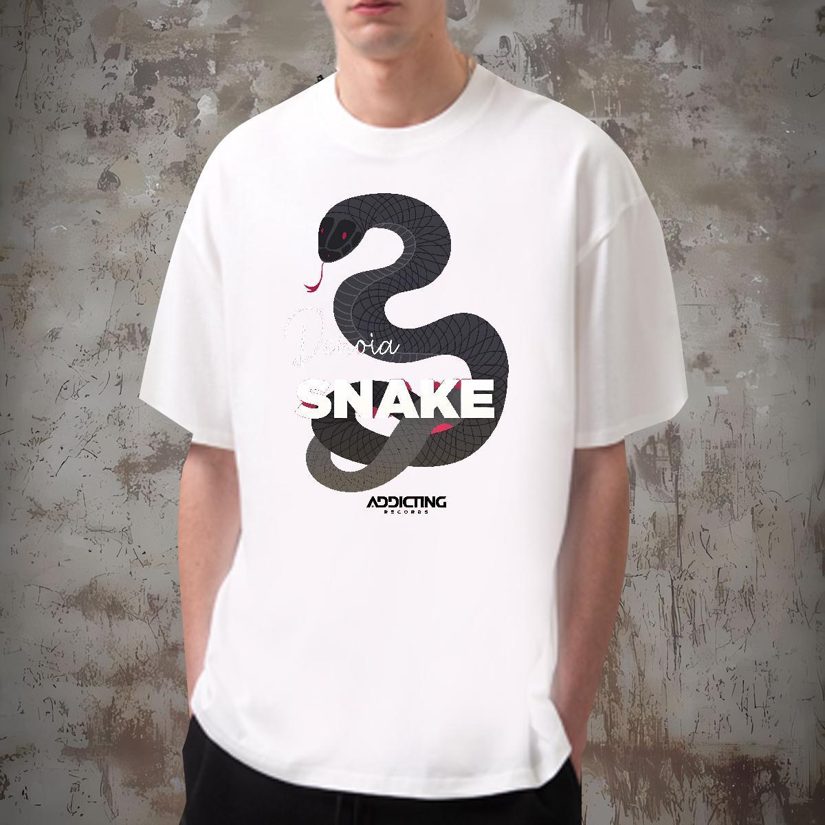 Designer Mens T Shirts 230g 100% Cotton snake Spring Summer Polos Round Neck Short Sleeve Classic Men Tshirts DIY Printed