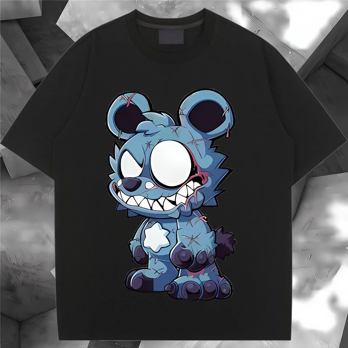 Loose fit Woman T Shirts Breathable Soft Women Tshirts Custom Printed bear Outdoor 230g 100% Cotton Brand Clothings