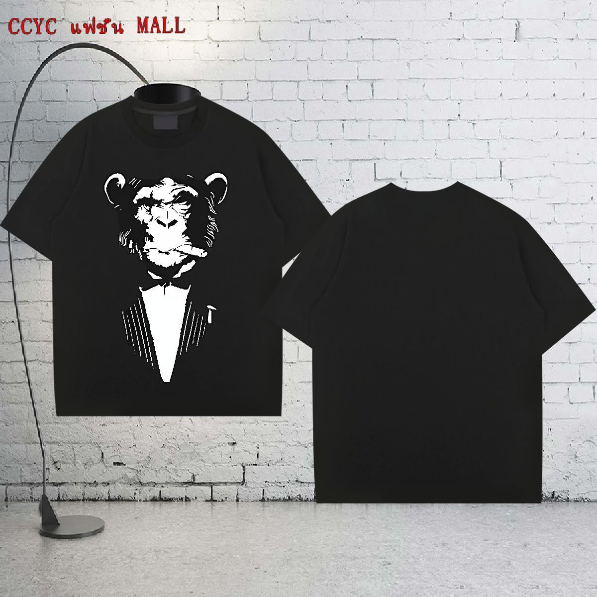 Brand T-Shirts 230g Cotton chimpanzee Sport Polos Breathable Short Sleeve Designer Mens Tshirts Anime