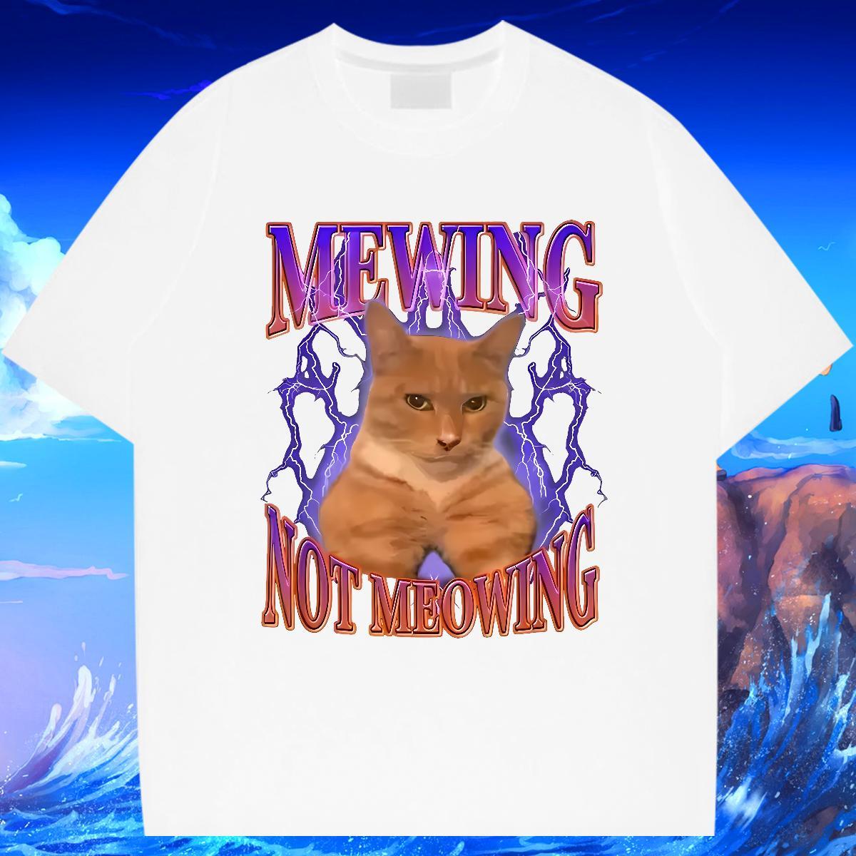 Men T Shirts 230g Pure Cotton cat Daily Wear Breathable Short Sleeve Custom Cartoon Couples T Shirts Free Shipping Brand Top Tees