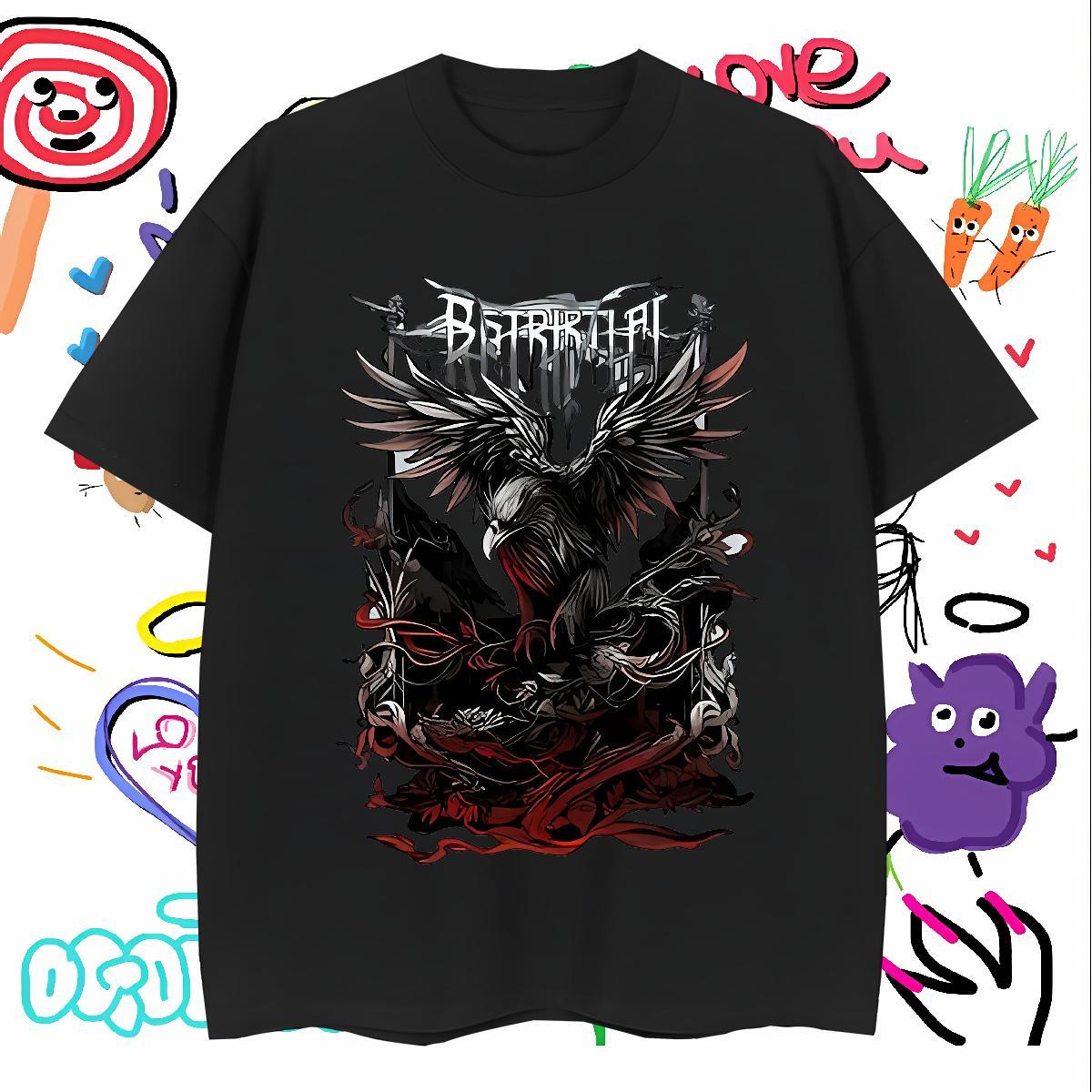 T Shirt For Man 230g 100% Cotton eagle Summer Casual Breathable Crew Neck Custom Cartoon Mens Tshirts 2024 Designer Free Shipping Tee Shirt