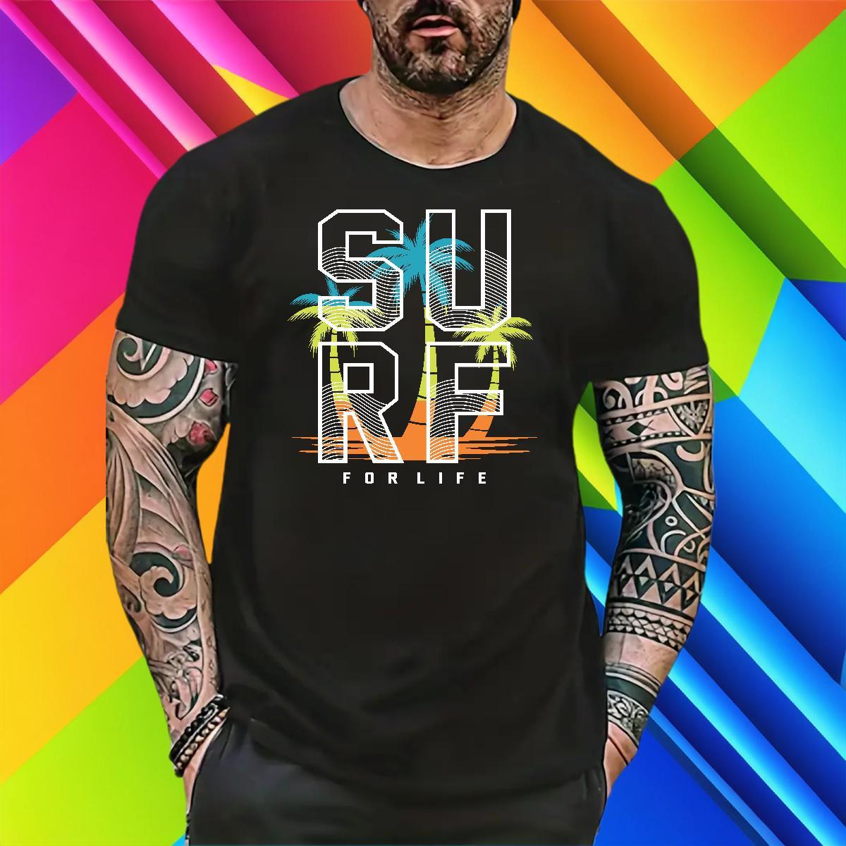 Customized T shirt 230g Cotton tree Casual Beach Wear Short Sleeve Soft Unisex Tshirt for Man Woman DIY