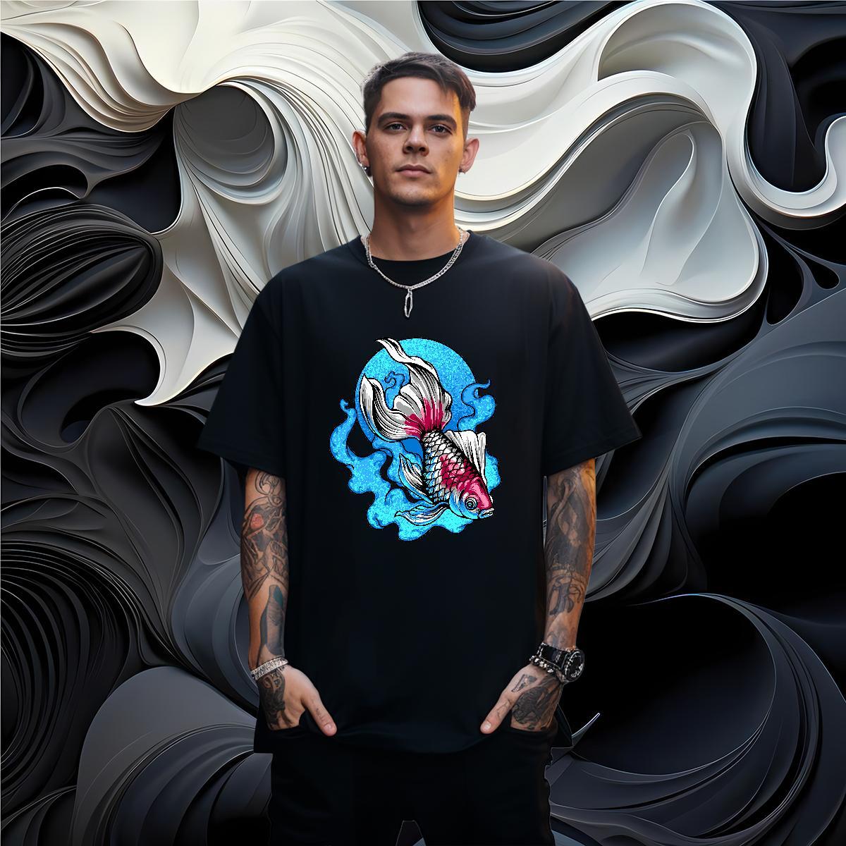 T shirt 230g Cotton Home Outdoor Crew Neck Breathable DIY Logo Oversized Tshirts 2024 New Classic Clothes