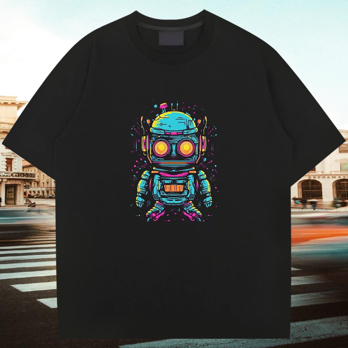 Cool Design Tshirts 230g 100% Cotton Summer Casual ET Cartoon Printing L-4XL Crew Neck Customized T-Shirts Clothings