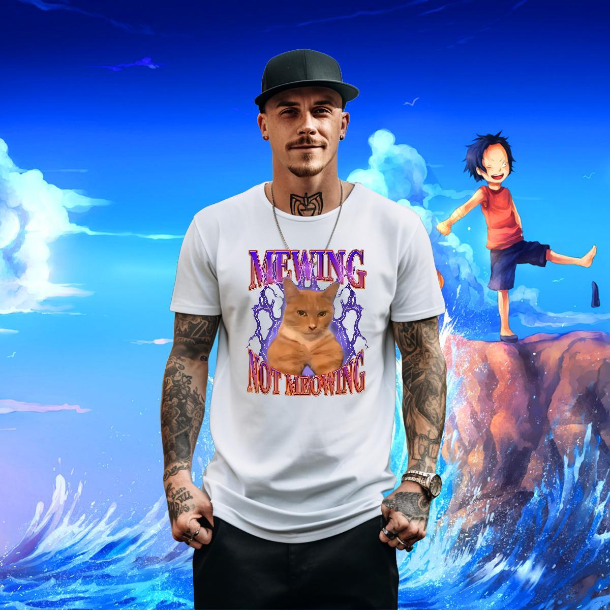 Fashion Designer Men T Shirts 100% Cotton 230g cat Casual Clothes Crew Neck Breathable Loose Tshirt for Man Woman Custom Printed