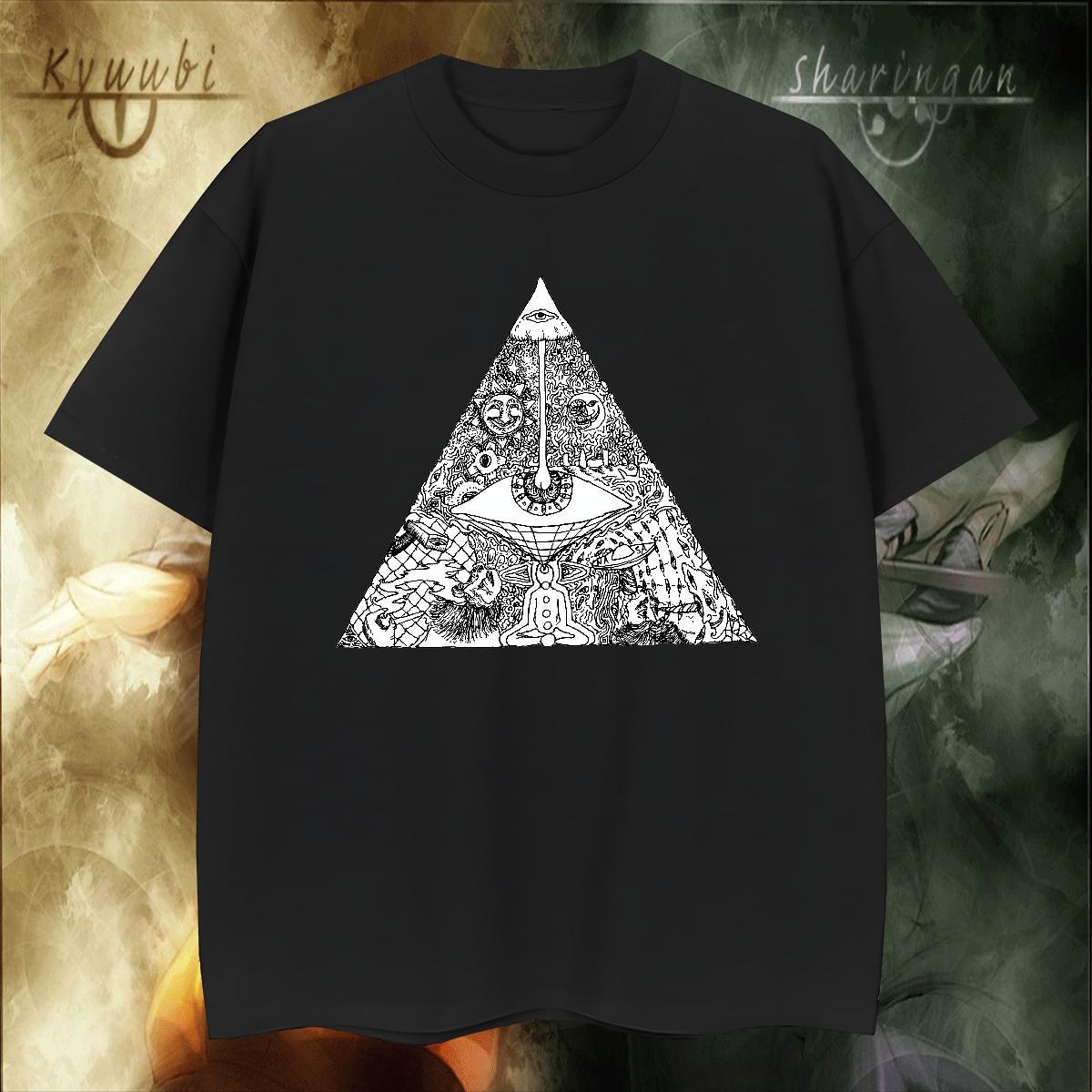 Customized T Shirts Men eye of the devil Tops Shirt 230g Cotton Street wear Hip Hop Unisex Custom Big Size Breathable Men Clothes T-Shirt