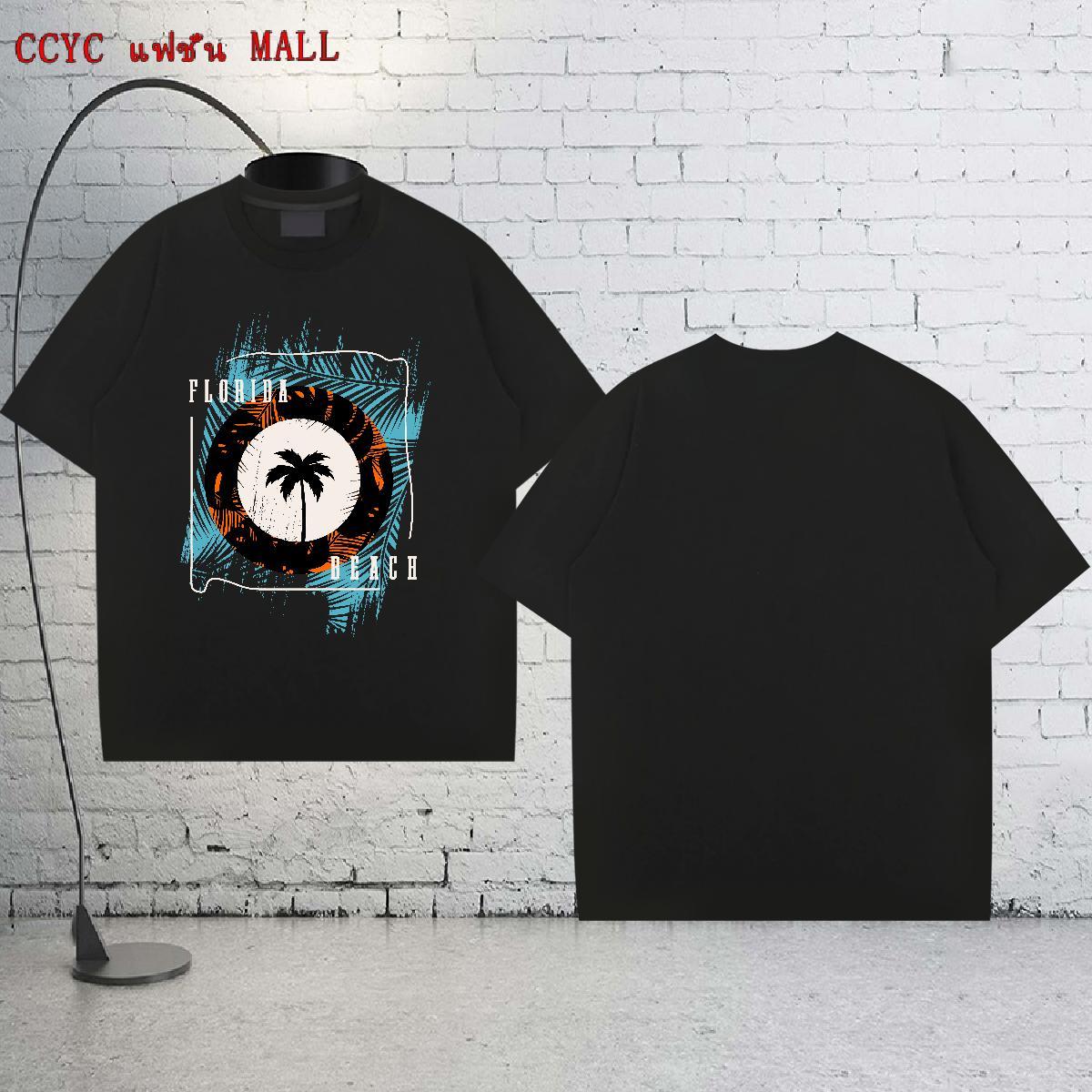 Fashion New Men T Shirts 230g Cotton tree Casual Beach Wear Breathable Crew Neck Unisex Tshirts DIY Anime