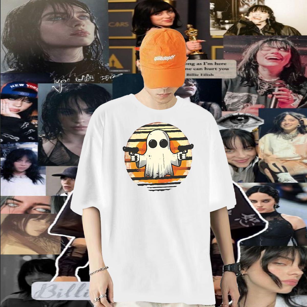 2024 DIY Man T Shirts 230g Pure Cotton little monsters Hip Hop Tops Shirt Breathable Short Sleeve High Quality Mens Tshirts Plus Size Cartoon