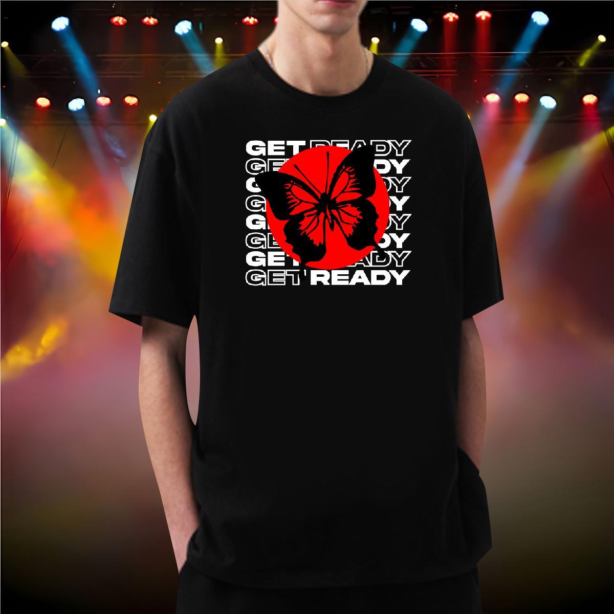 T-Shirts 230g Pure Cotton Butterfly Summer Casual Short Sleeve Soft Cartoon Printing L-4XL Men Clothes T-Shirt Casual New Classic Tops Shirt