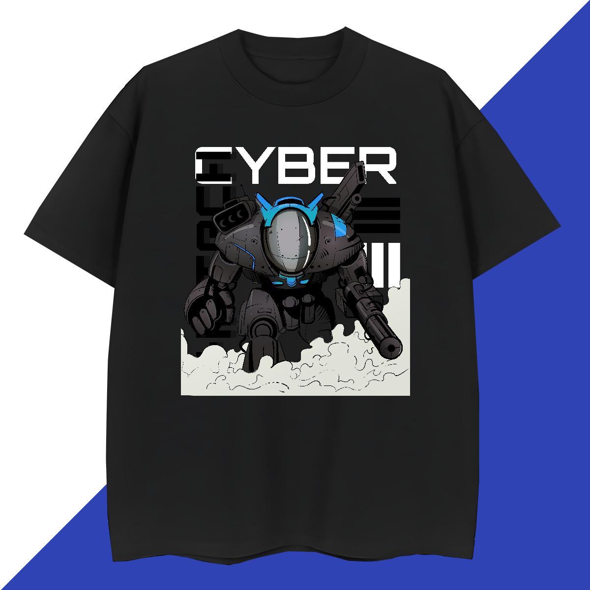 Soft Tshirts 230g Pure Cotton Anime Printing Street ET Custom Anime Crew Neck Factory Direct Men T Shirts Clothes