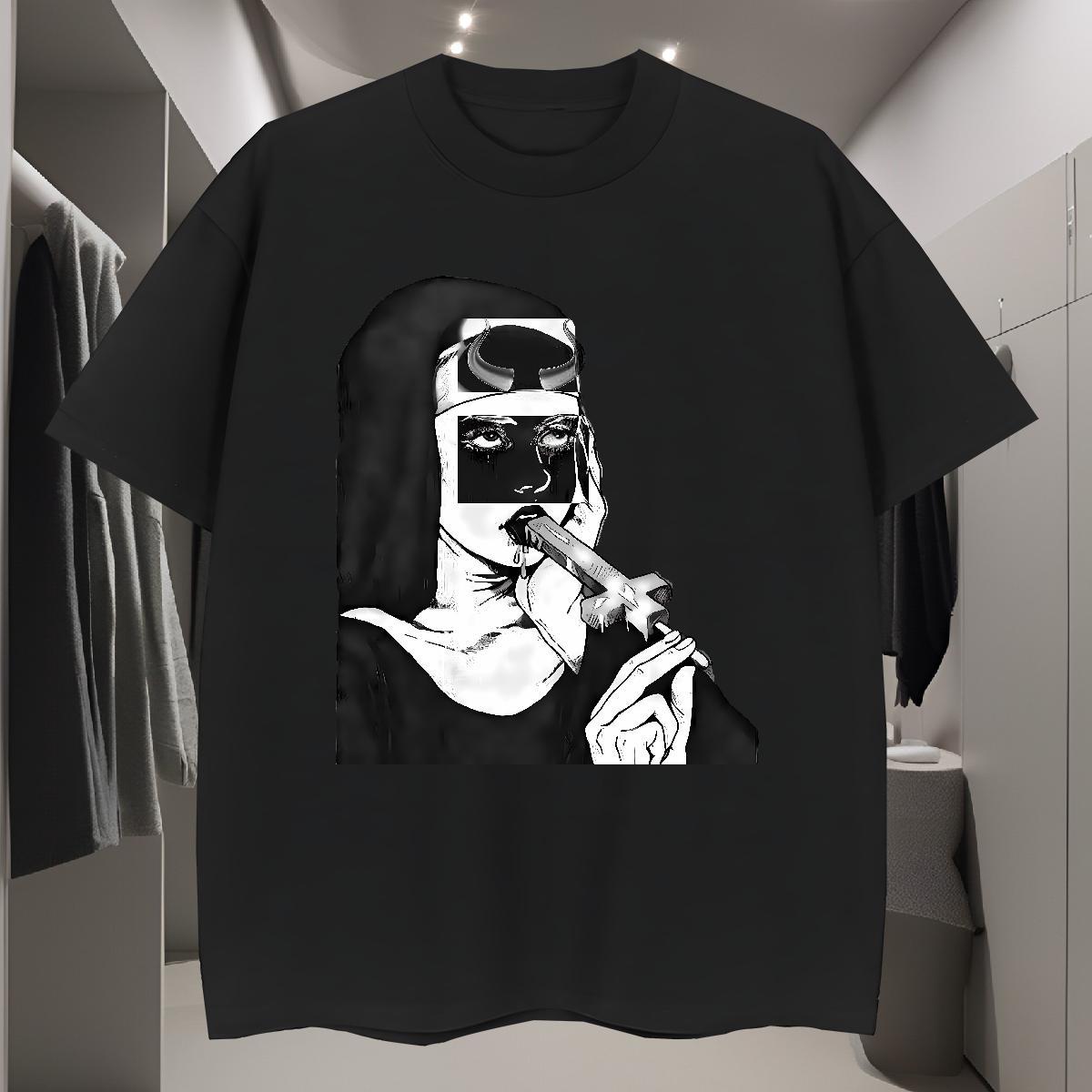 T-Shirts 230g Cotton nun Summer Casual Breathable Short Sleeve DIY Printed Men Tops Tees DIY Customized Soft Clothes