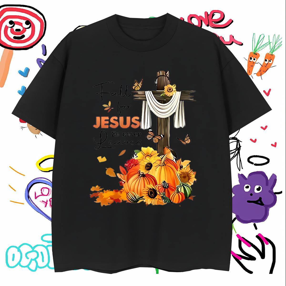 Fashion Design T-Shirts for Men 230g 100% Cotton pumpkin Beach Tops Shirt Breathable Short Sleeve Unisex Men Tshirts Anime