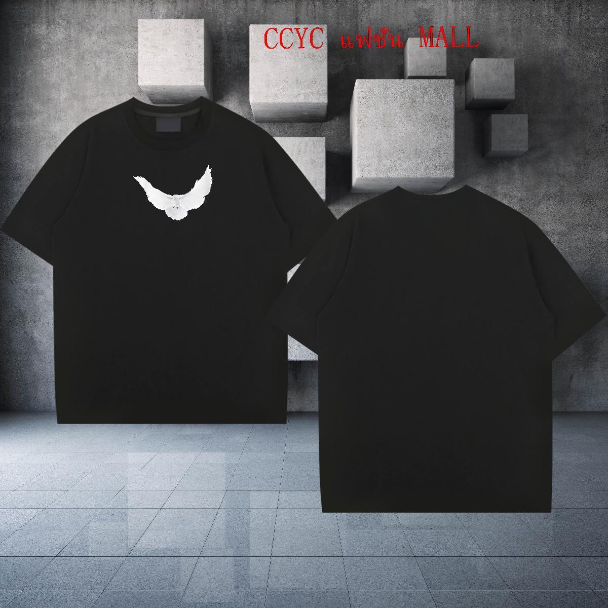2024 Summer T Shirts Men 230g 100% Cotton eagle Street wear Hip Hop Clothes Crew Neck Wholesale Mens Tshirts Graphic