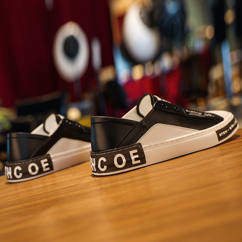 Fashion Men's 2024 Summer New Casual Board Trend Versatile Lazy Man Fit Driving Little White Shoes