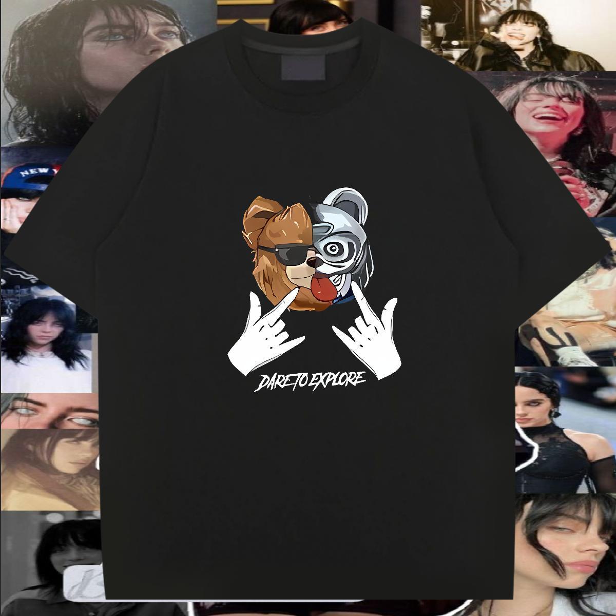 Customized T Shirts Men 230g Pure Cotton halloween Casual Tees Breathable Classic Men Tshirts Plus Size Custom