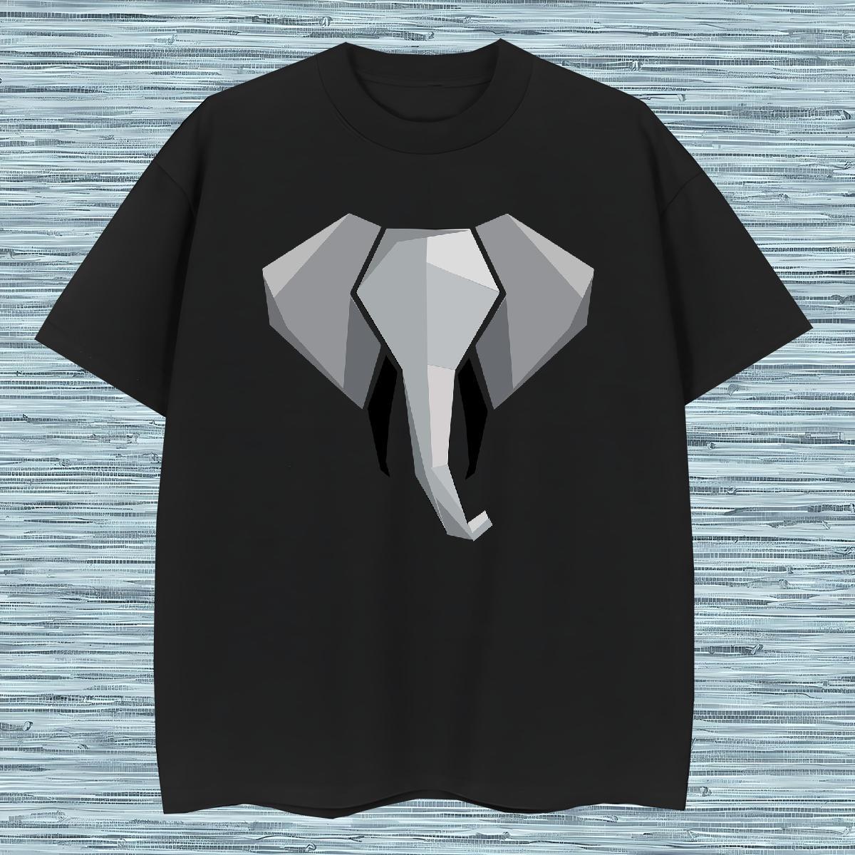 Stylist Man T Shirts 230g Pure Cotton Elephant Spring Summer Top Tees Crew Neck Breathable Loose Fit Mens Tshirts Plus Size Cartoon