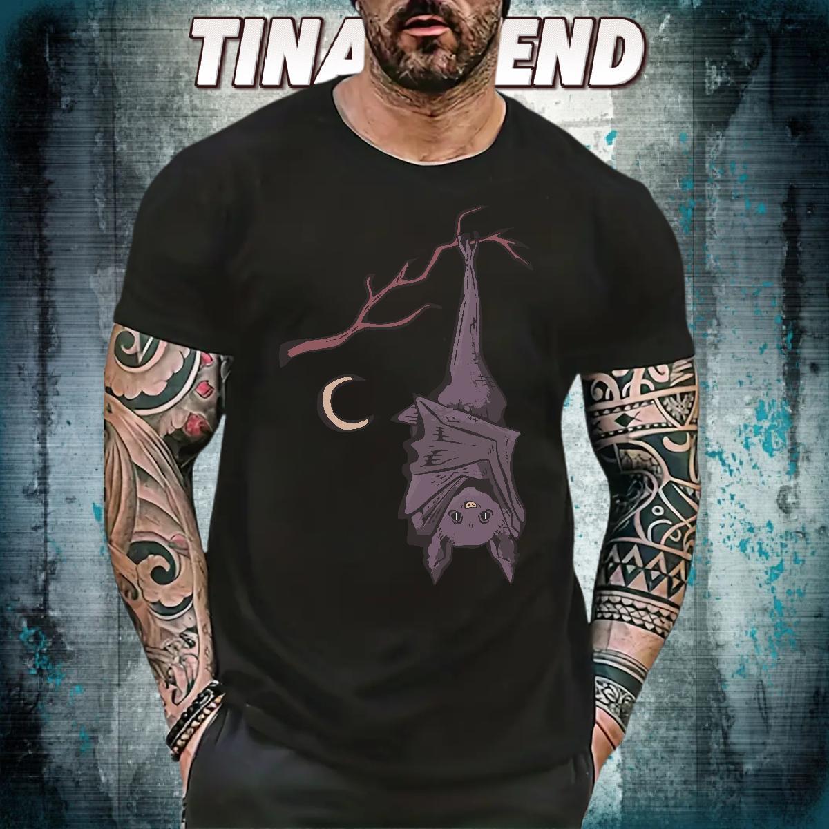 New Arrival T Shirt For Man 100% Cotton 230g bat Casual Daily Wear Tees Breathable Short Sleeve Classic Couples T Shirts Cartoon Print