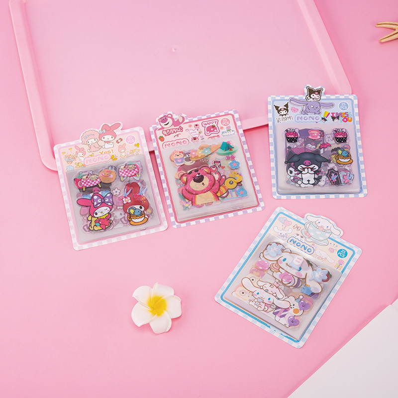 25 sheets of creative cartoon stickers, non repeating decorative stickers, children's DIY account stationery materials wholesale