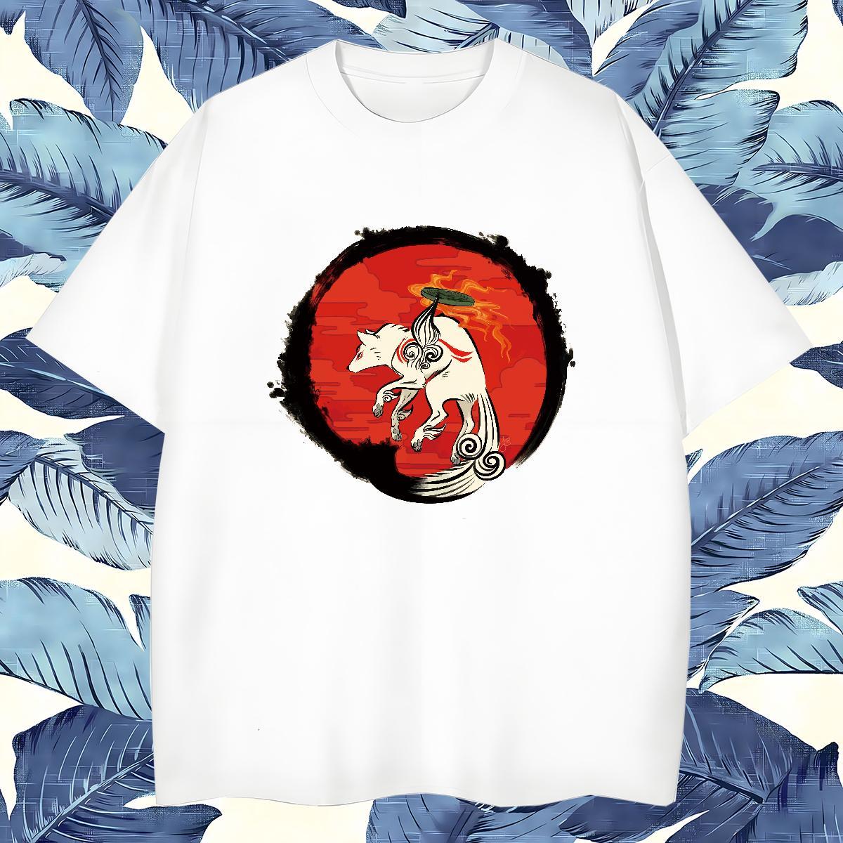 Designer Couples T Shirts 100% Cotton 230g wolf T Shirts Men Home Outdoor Round Neck Short Sleeve Custom Printing New Arrival Tshirts