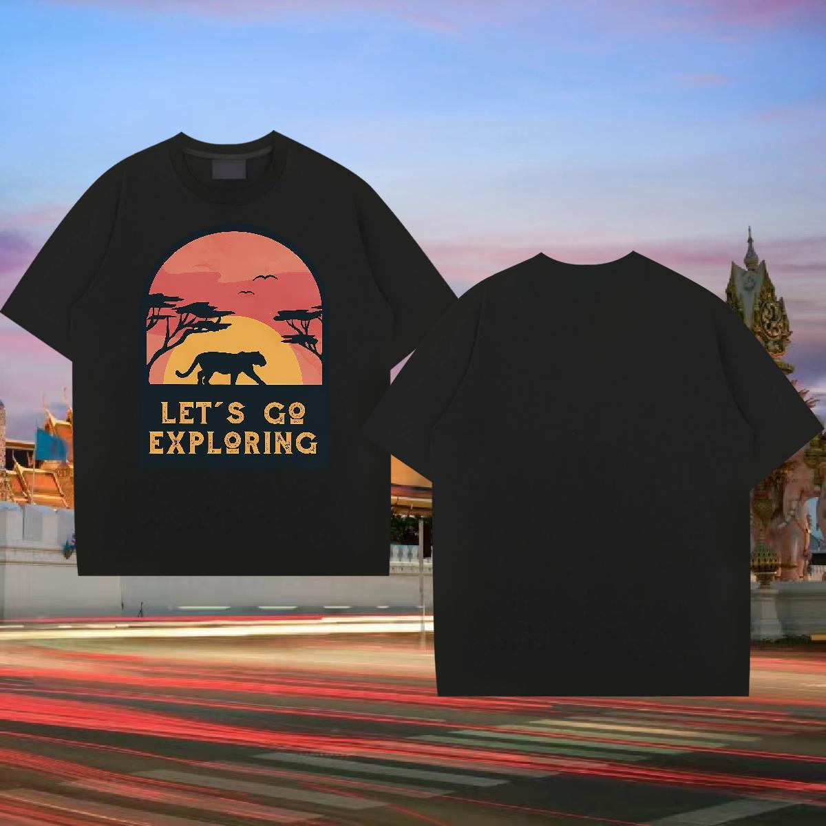 Fashion Man T Shirts 230g 100% Cotton Casual Tee Shirt Round Neck Short Sleeve Designer Mens Tshirts Black Oversized