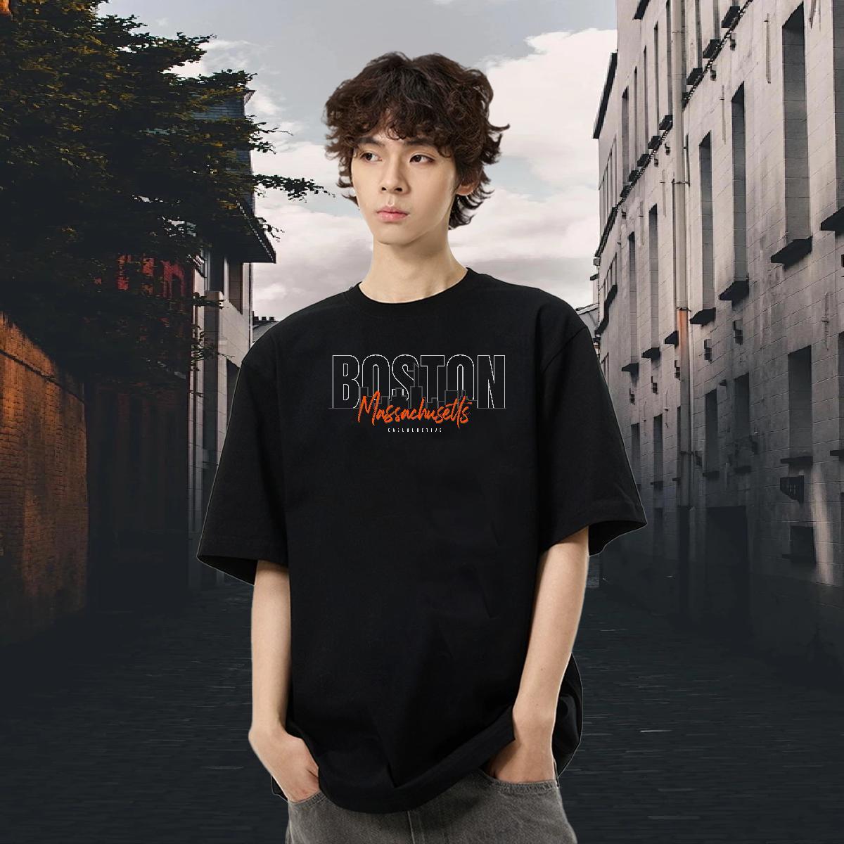 High Quality Men Tees 100% Cotton 230g Street wear Hip Hop letter DIY Printed O Neck Short Sleeves Stylist Man T Shirts Clothes