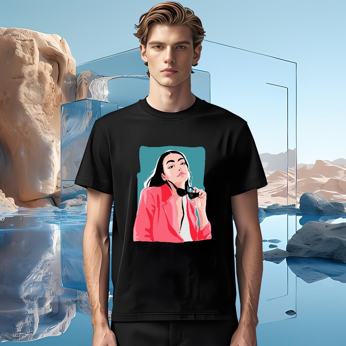 Men T Shirts 230g Pure Cotton women Hip Hop Street Breathable Short Sleeve Custom Big Size Mens Tshirts Customized Free Shipping Tees Shirts