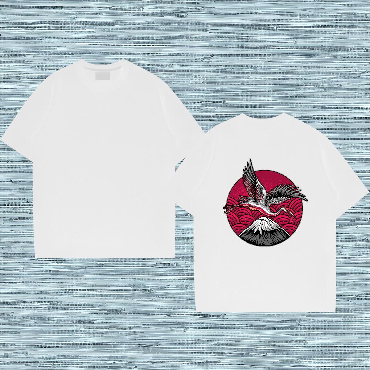 Fashion Casual T-Shirts for Men 230g Cotton beautiful Spring Summer Tops Short Sleeve O-Neck Comfortable Men Tshirts Skull