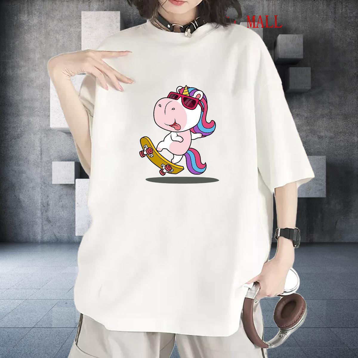 Soft T-Shirts Breathable Crew Neck Tshirt for Man Woman Anime Print Street Wear 230g Pure Cotton New Arrival Top Shirts