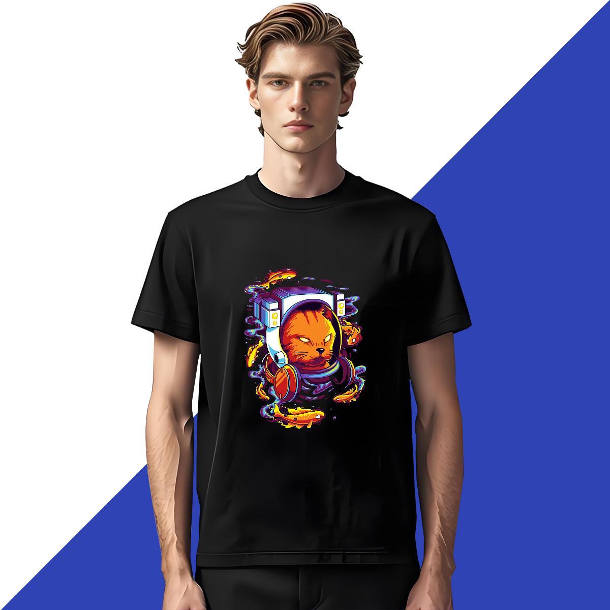Free Shipping T Shirts Men 100% Cotton 230g cute Hip Hop Tees Breathable Short Sleeve Loose Couples T Shirts Custom Anime