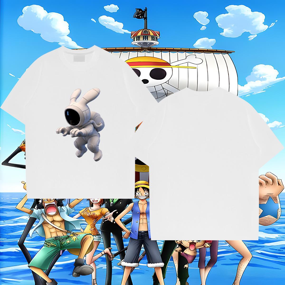 Comfortable Men Tshirts 230g Cotton Street wear Hip Hop Cartoon Printing L-4XL Crew Neck DIY Men T Shirts Tee Shirt