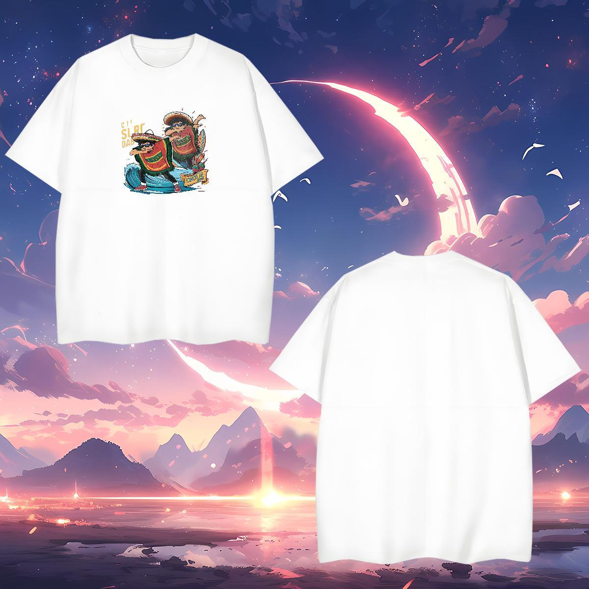 T Shirt For Man 230g Pure Cotton person Casual Beach Breathable Soft Custom Print Plus Size Couples T Shirts Wholesale Unisex Polos