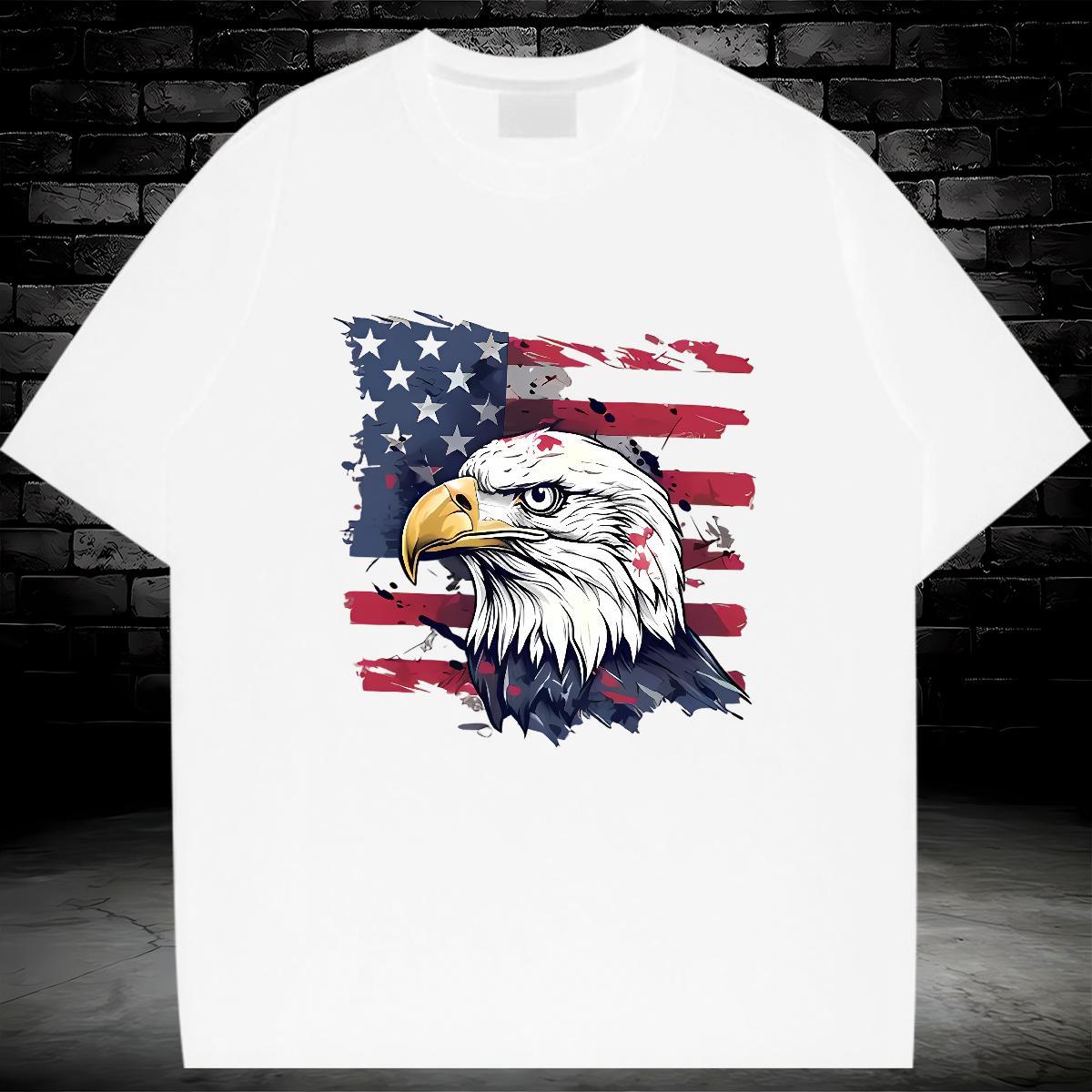 Unisex T shirt Breathable Crew Neck Women Tees DIY Printed Owl Sports Casual 230g 100% Cotton 2024 Casual Clothes Shirt