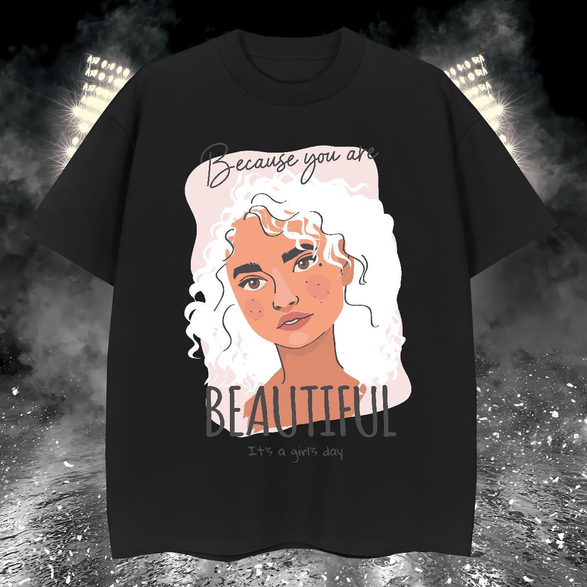 T-Shirts 100% Cotton 230g women Daily Wear Breathable Short Sleeve Skull Men Tshirts 2024 New High Quality Tops Shirt